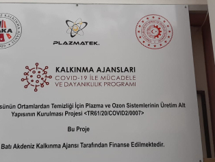 Korona Virüsünün Ortamlardan Temizliği İçin Plazma ve Ozon Sistemlerinin Üretim Altyapısının Kurulması Projesi Tamamlandı Galeri