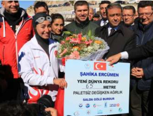 Salda Gölü’nde Milli Sporcumuzdan Dünya Dalış Rekoru Galeri