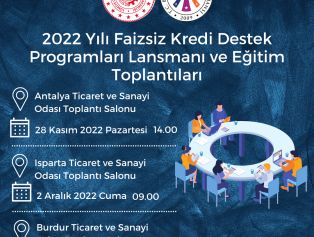 2022 Yılı Faizsiz Kredi Destek Programları Burdur Lansman ve  Eğitim Toplantısı Tarih Değişikliği Galeri